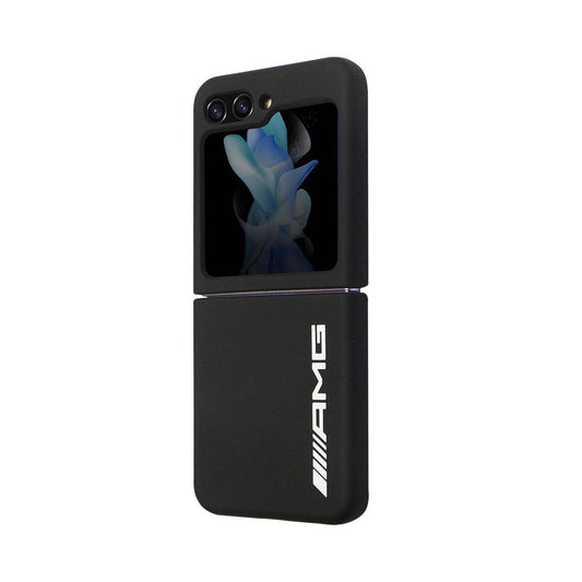 Galaxy Z Flip 5 Kılıf AMG Magsafe Şarj Özellikli Büyük Logo Dizayn Orjinal Lisanslı Kapak Siyah
