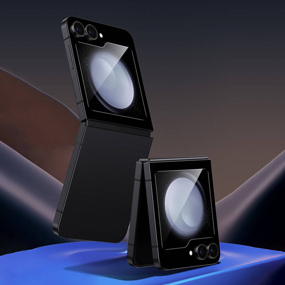Galaxy Z Flip 6 Benks Glass Warrior HD Cam Ekran Koruyucu + Kolay Uygulama Aparatlı Siyah