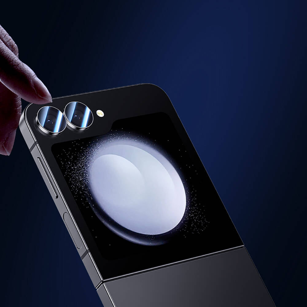 Galaxy Z Flip 6 Benks King Kong Kamera Lens Koruyucu Gümüş