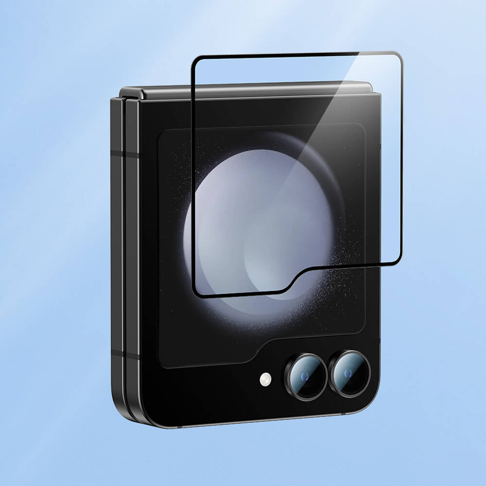 Galaxy Z Flip 6 Benks Ultra Shield Ekran Koruyucu + Kolay Uygulama Aparatlı Siyah