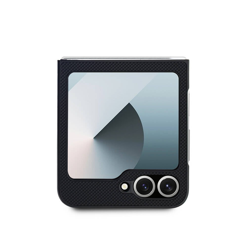 Galaxy Z Flip 6 Kılıf Lacoste Orjinal Lisanslı Magsafe Şarj Özellikli Pike Desenli Arka Yüzey İkonik Timsah Dokuma Logolu Kapak Lacivert