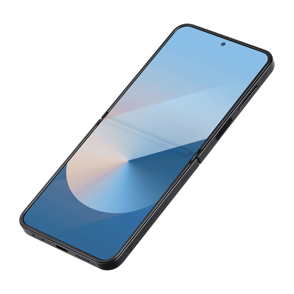 Galaxy Z Flip 6 Kılıf Magsafe Şarj Özellikli 600D Aramid Fiber Pitaka Ultra-Slim Classic Serisi Black-Grey Twill Kapak Siyah-Gri