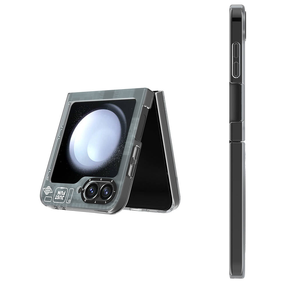 Galaxy Z Flip 6 Kılıf Magsafe Şarj Özellikli Youngkit Technology Serisi Kapak Siyah