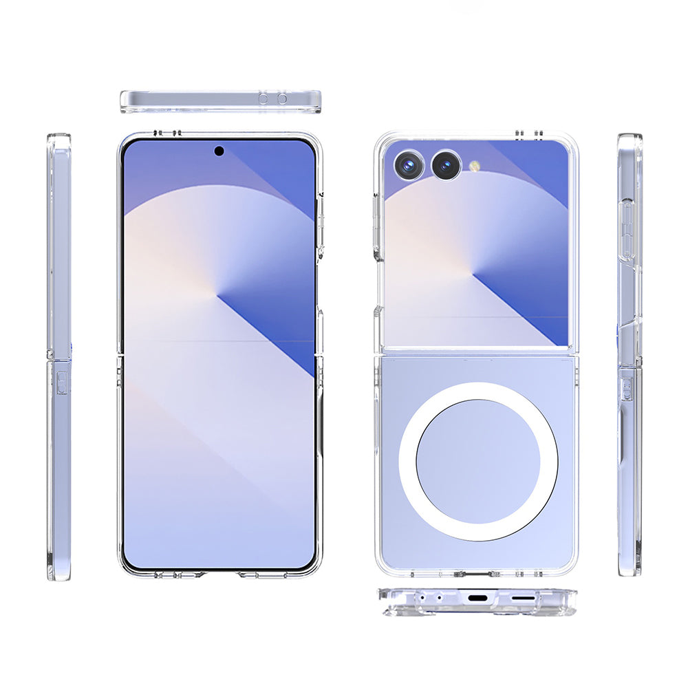 Galaxy Z Flip 7 Kılıf Kamera Korumalı M-safe Sert PC Zore Porto Kapak Şeffaf