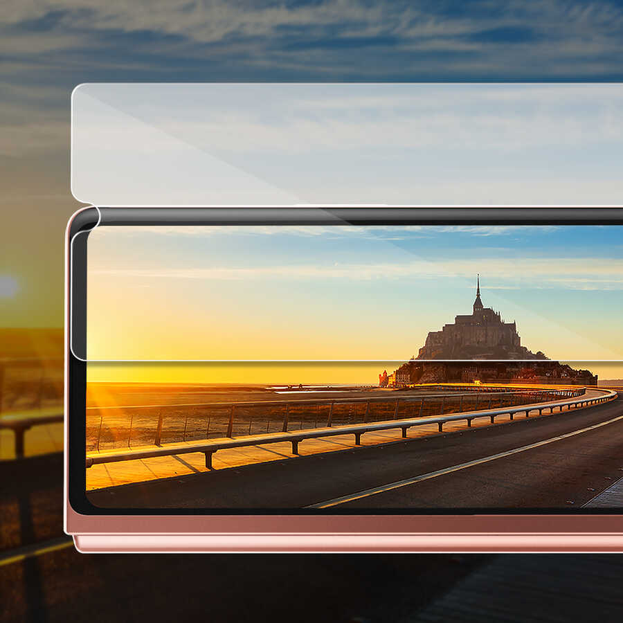 Galaxy Z Fold 2 Araree Subcore Temperli Ekran Koruyucu Renksiz