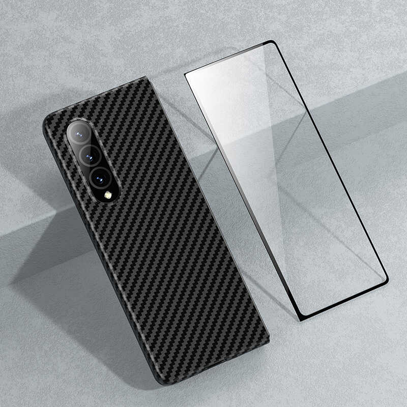 Galaxy Z Fold 3 Kılıf Benks 3 in 1 Suit Kapak Siyah