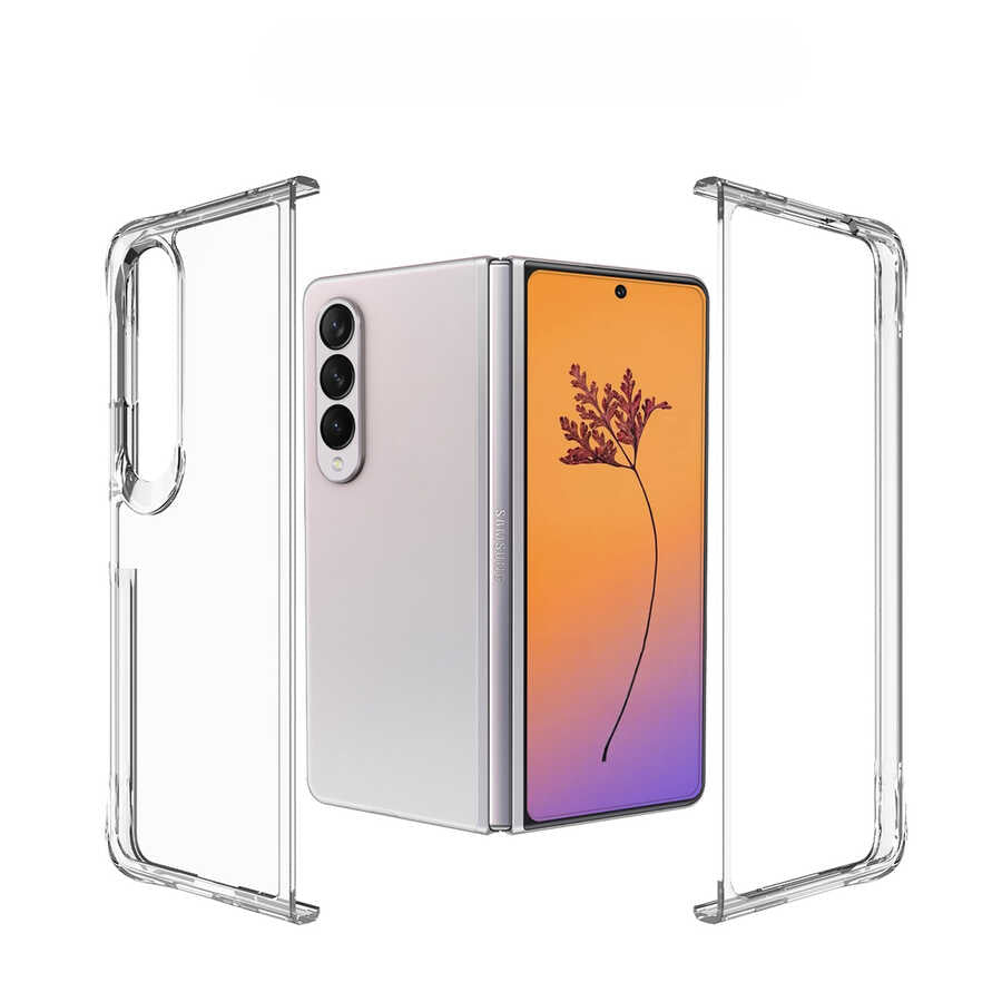 Galaxy Z Fold 4 Kılıf Zore Vonn Kapak Renksiz