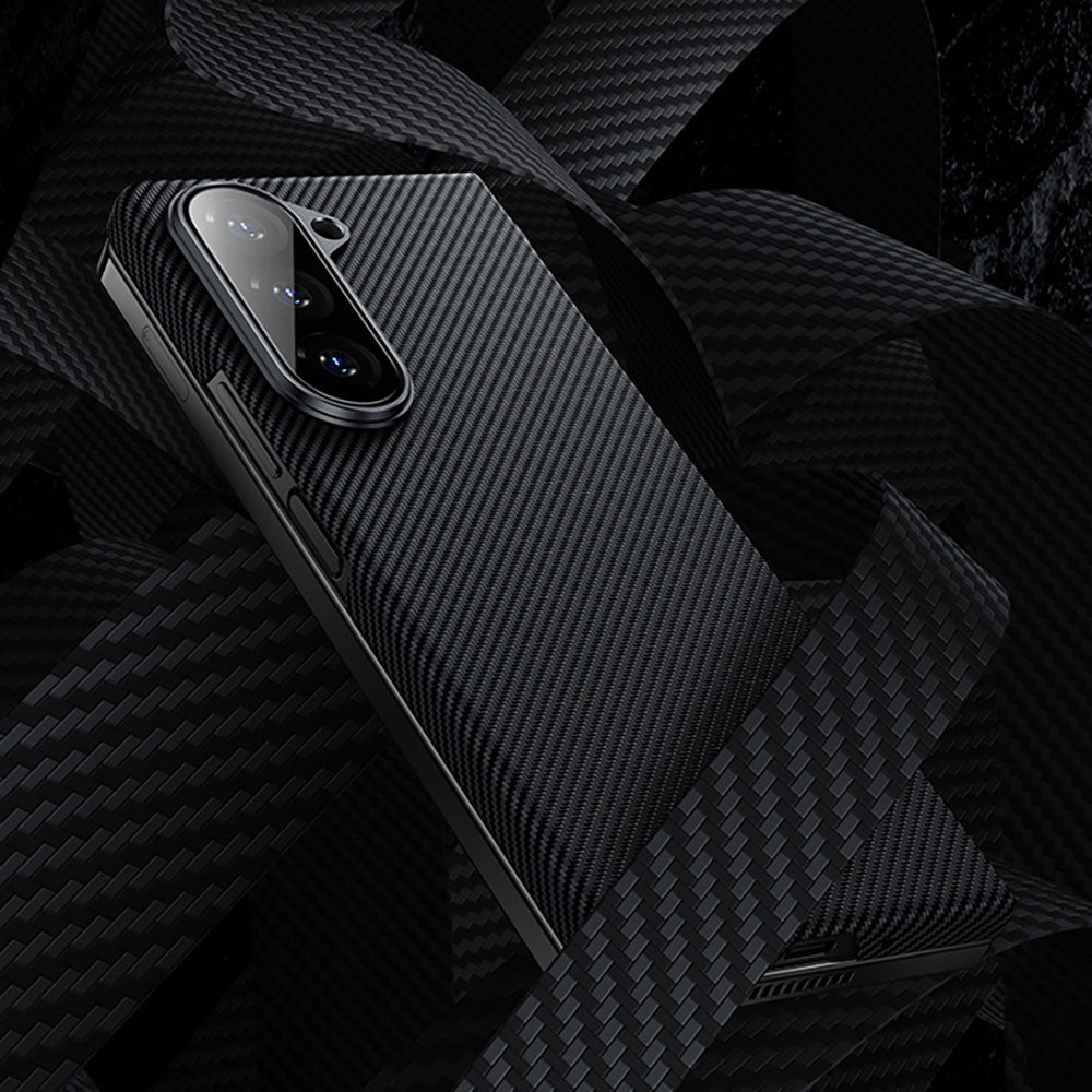 Galaxy Z Fold 5 Benks Combo Üçlü Aksesuar Seti (600D Kevlar Kapak + Corning Ekran Koruyucu + Kamera Lens Koruyucu) Siyah