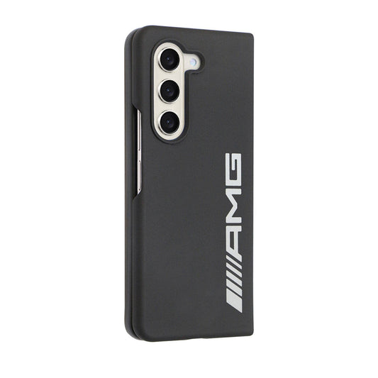 Galaxy Z Fold 5 Kılıf AMG Magsafe Şarj Özellikli Büyük Logo Dizayn Orjinal Lisanslı Kapak Siyah