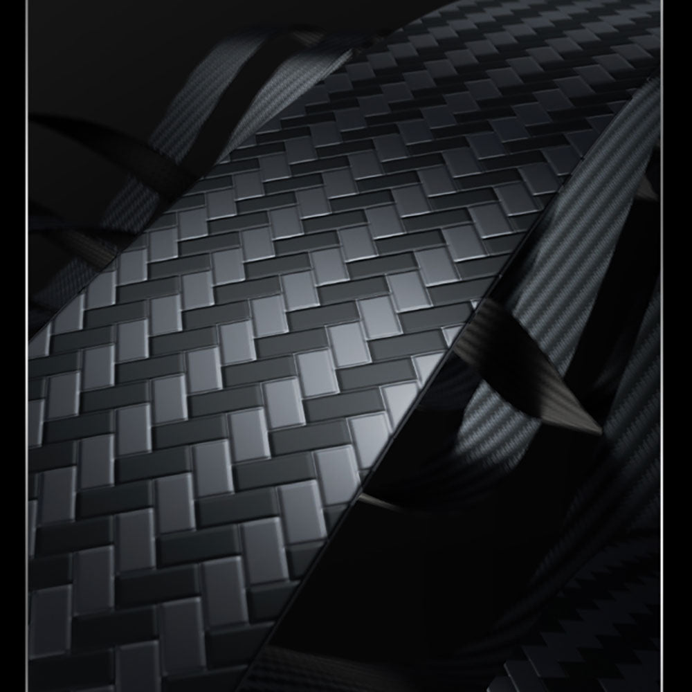 Galaxy Z Fold 5 Kılıf Magsafe Özellikli Karbon Fiber Benks Essential 600D Kevlar Kapak Siyah