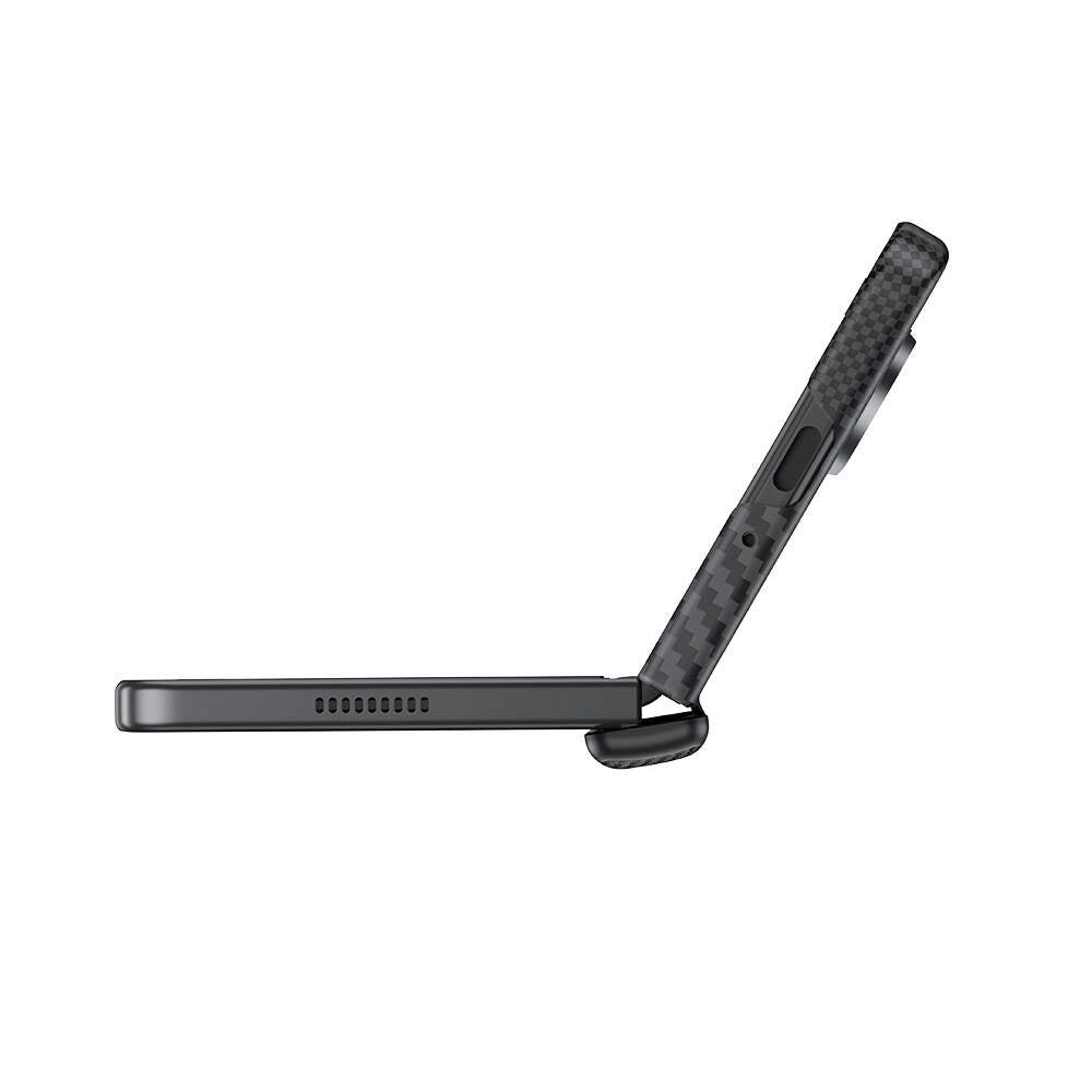 Galaxy Z Fold 6 Kılıf Karbon Fiber Benks Montage ArmorAir Kevlar Kapak Siyah