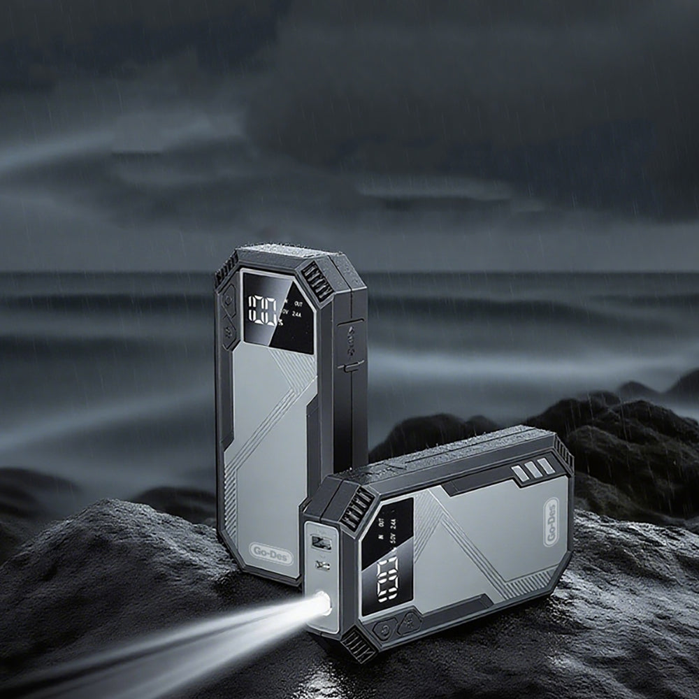 Go Des GD-B635 LED Işıklı Araç Akü Acil Durum Takviye Güç Kaynağı 12V Siyah