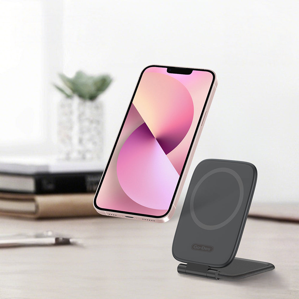 Go Des GD-HD382 Katlanabilir Magnetik Telefon Tutucu Siyah