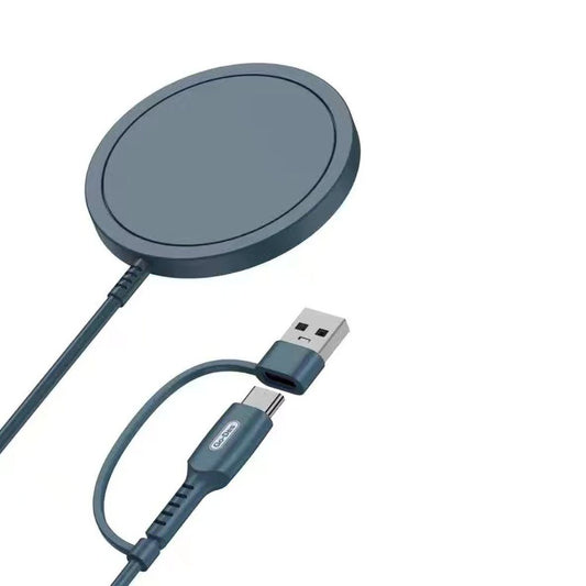 Go Des GD-UC606 2 in 1 Usb - PD Magsafe Wireless Şarj Aleti 15W Royal Mavi