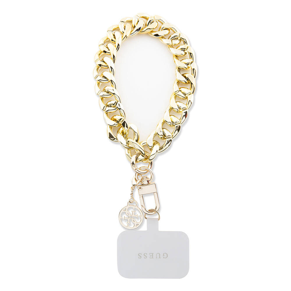 Guess Orjinal Lisanslı 4G Logolu Kalın Telefon Askı Zinciri Gold
