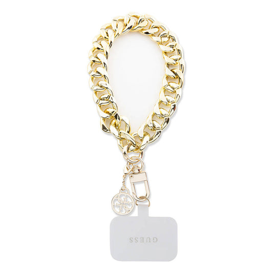Guess Orjinal Lisanslı 4G Logolu Kalın Telefon Askı Zinciri Gold