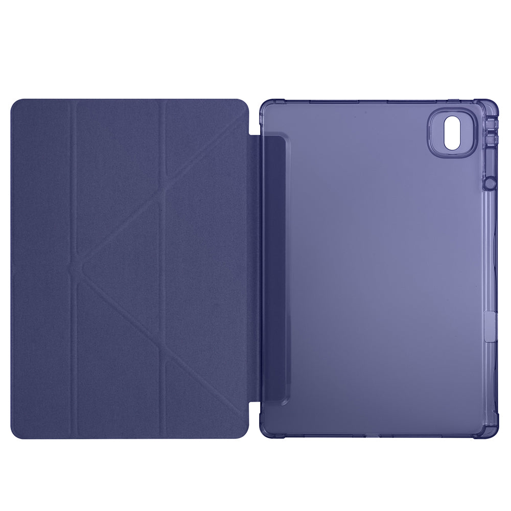 Honor MagicPad 2 Kılıf Zore Tri Folding Kalem Bölmeli Standlı Kılıf Siyah