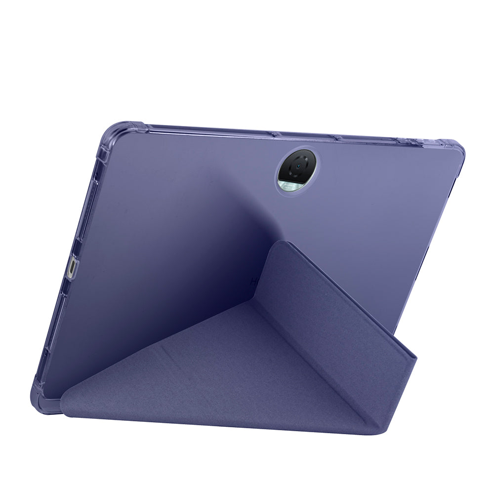 Honor Pad 9 Kılıf Zore Tri Folding Kalem Bölmeli Standlı Kılıf Mor