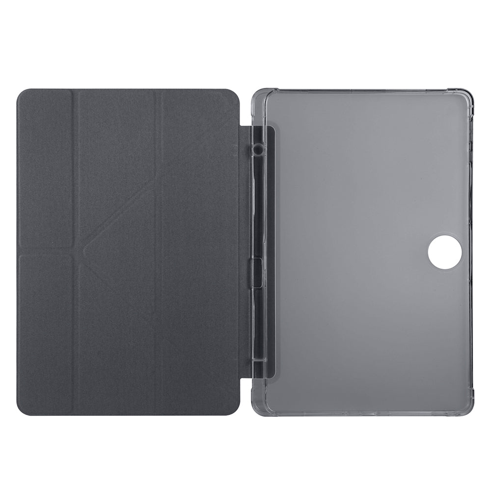 Honor Pad 9 Kılıf Zore Tri Folding Kalem Bölmeli Standlı Kılıf Siyah