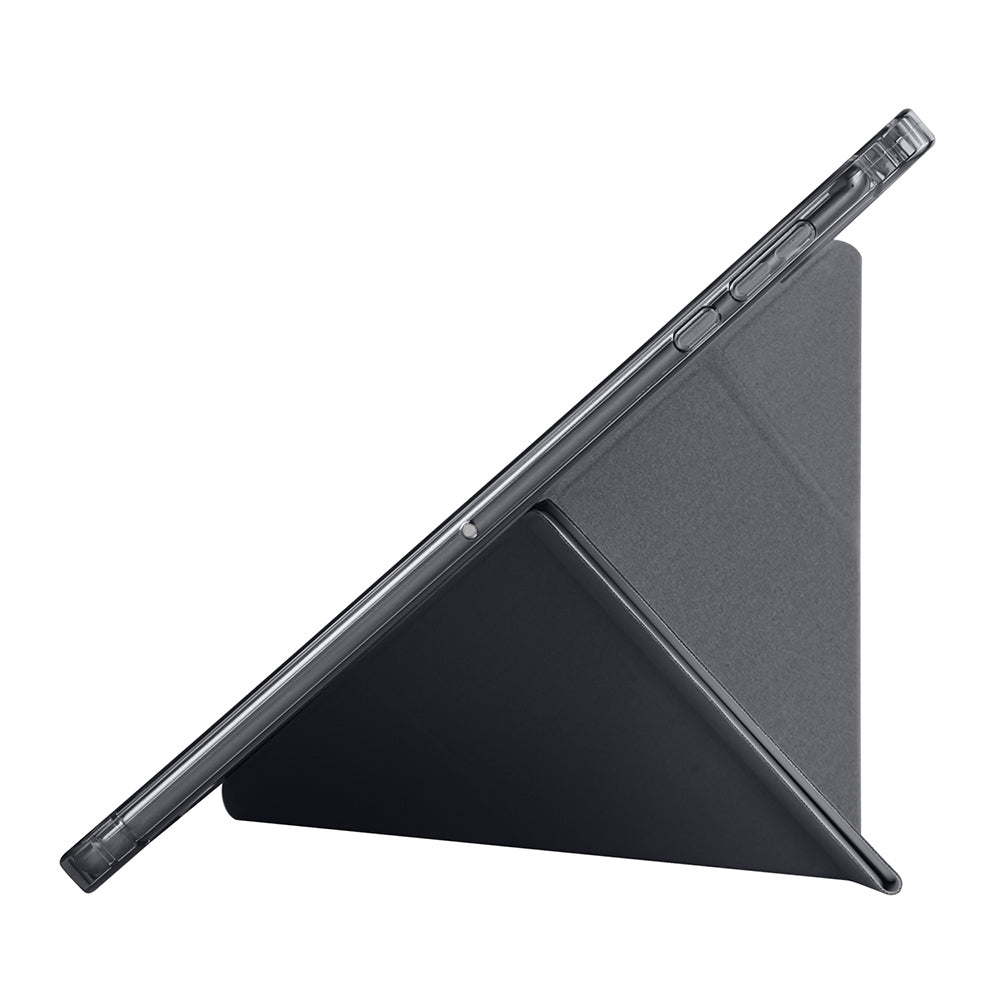 Honor Pad X8A Kılıf Zore Tri Folding Kalem Bölmeli Standlı Kılıf Gri