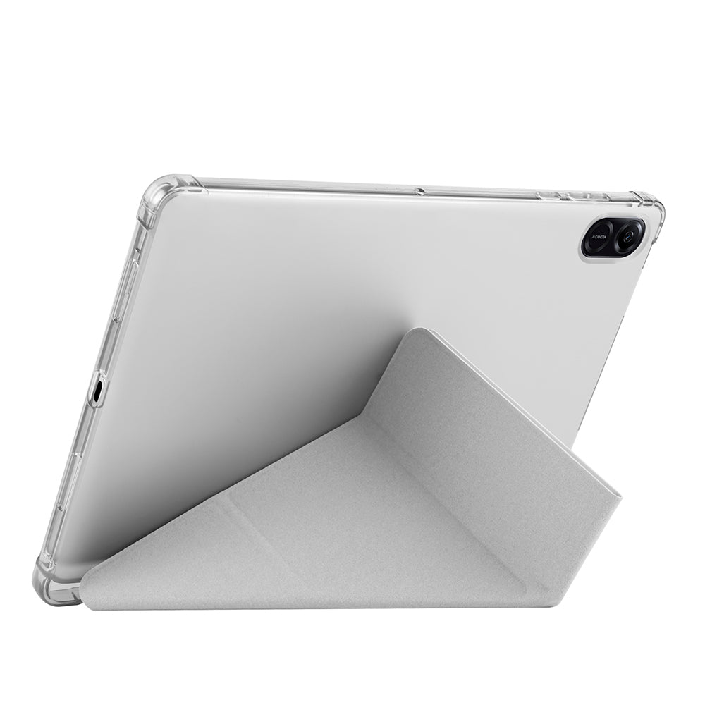 Honor Pad X8A Kılıf Zore Tri Folding Kalem Bölmeli Standlı Kılıf Koyu Yeşil
