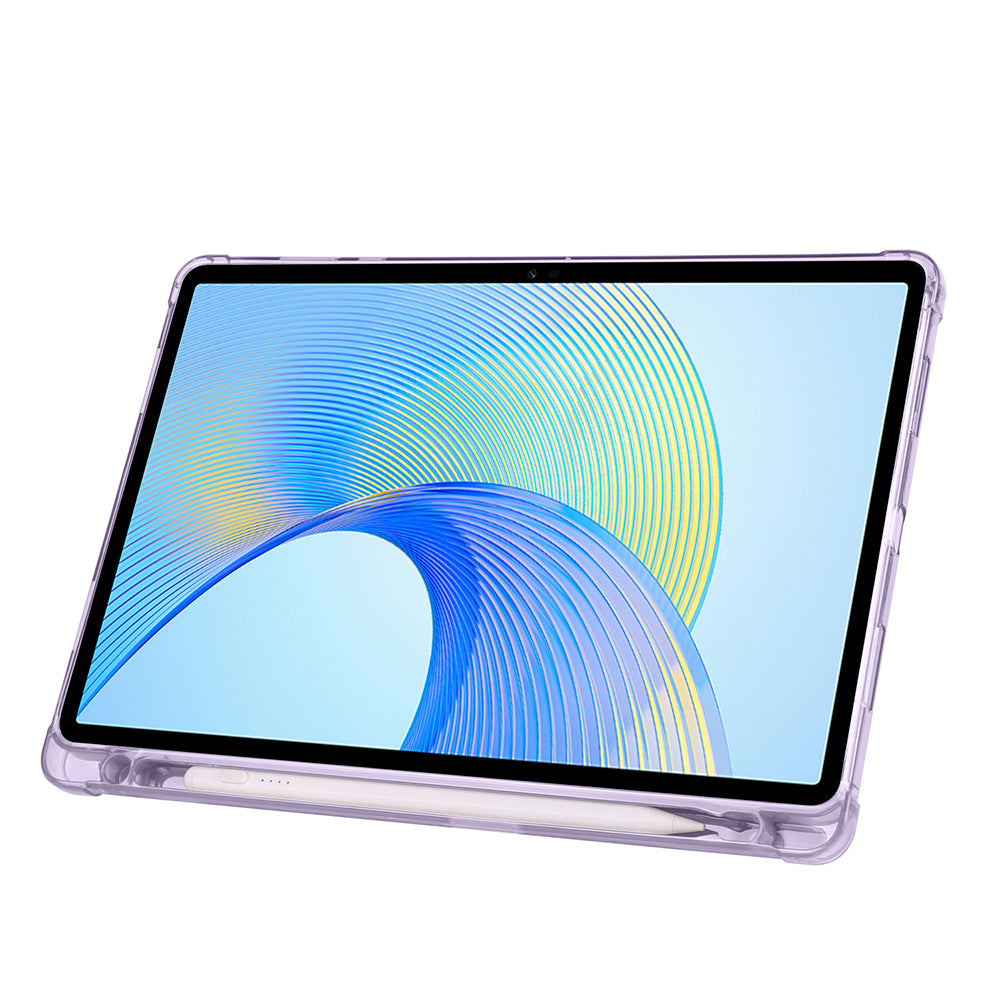 Honor Pad X8A Kılıf Zore Tri Folding Kalem Bölmeli Standlı Kılıf Gri