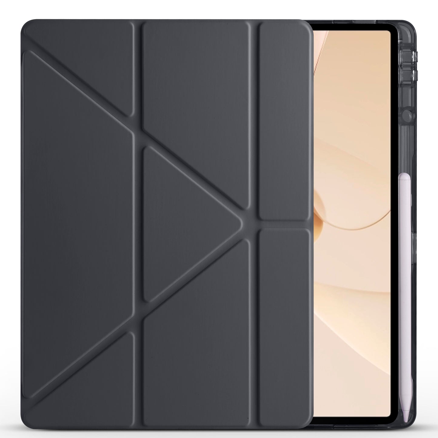 Huawei Matepad 12X Kılıf Zore Tri Folding Kalem Bölmeli Standlı Kılıf Mavi