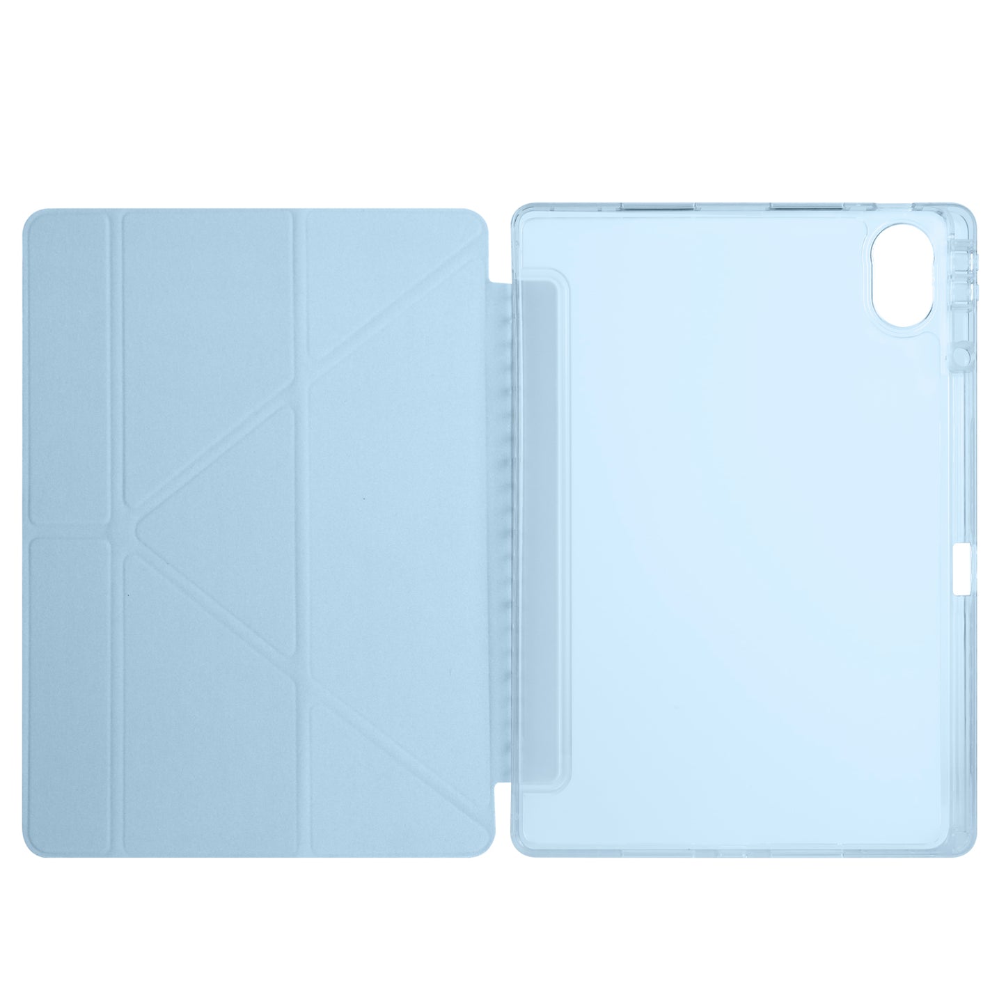 Huawei Matepad 12X Kılıf Zore Tri Folding Kalem Bölmeli Standlı Kılıf Lila