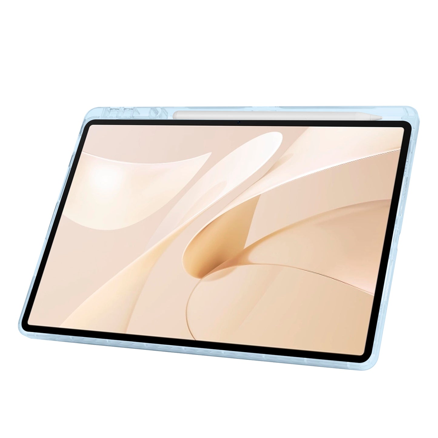 Huawei Matepad 12X Kılıf Zore Tri Folding Kalem Bölmeli Standlı Kılıf Mavi