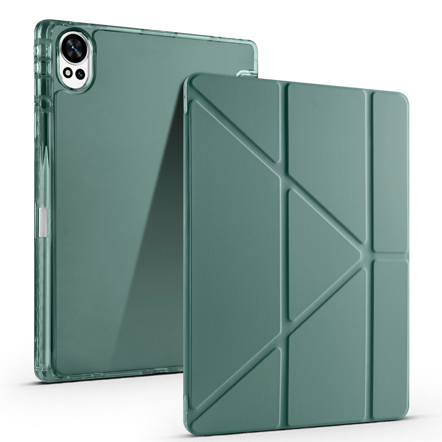 Huawei Matepad 12X Kılıf Zore Tri Folding Kalem Bölmeli Standlı Kılıf Mavi