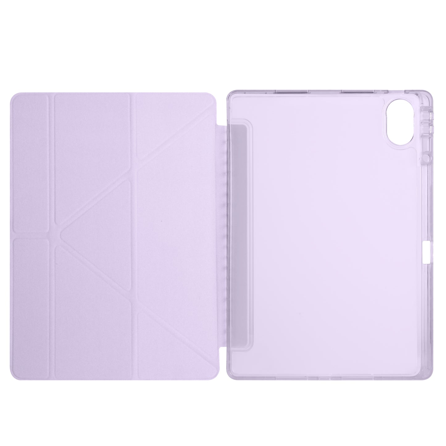 Huawei Matepad 12X Kılıf Zore Tri Folding Kalem Bölmeli Standlı Kılıf Rose Gold