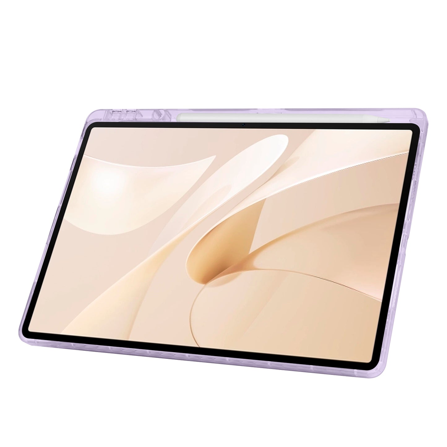 Huawei Matepad 12X Kılıf Zore Tri Folding Kalem Bölmeli Standlı Kılıf Lila