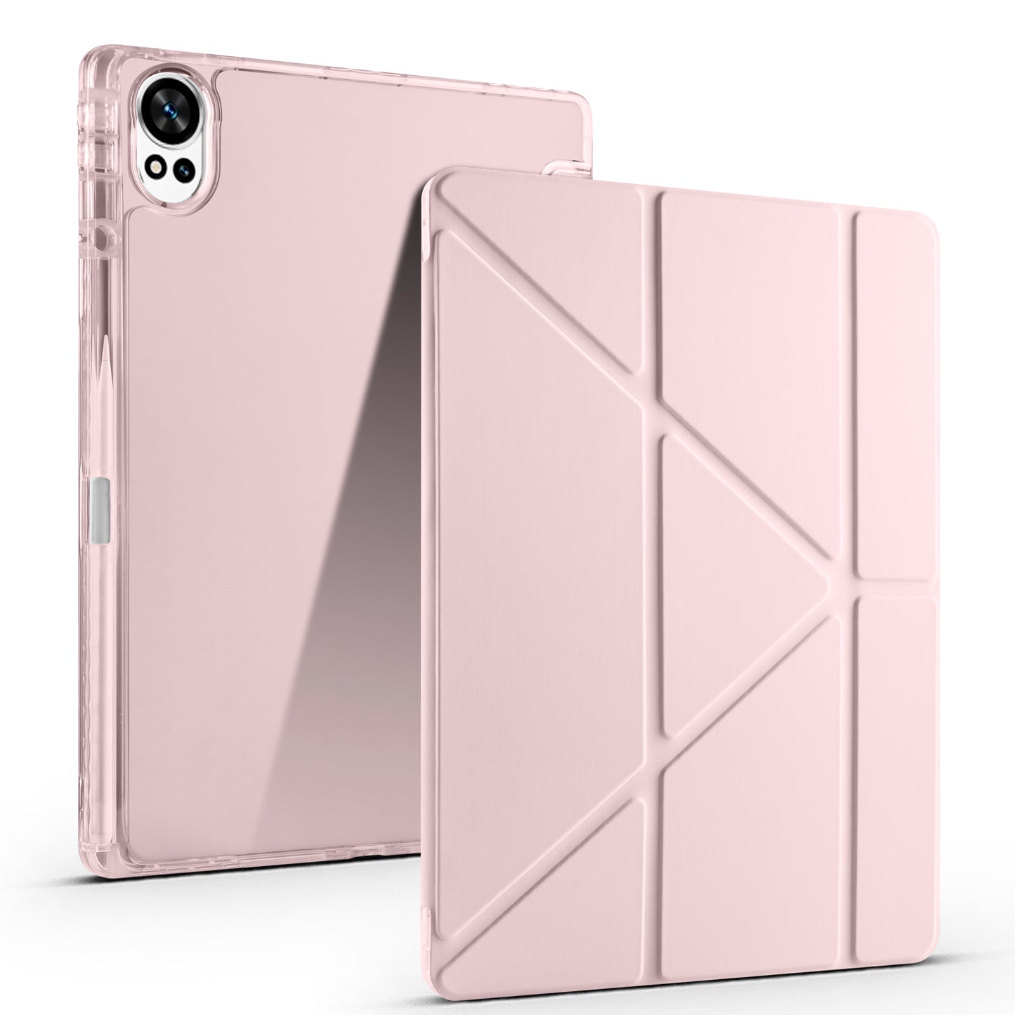 Huawei Matepad 12X Kılıf Zore Tri Folding Kalem Bölmeli Standlı Kılıf Lacivert