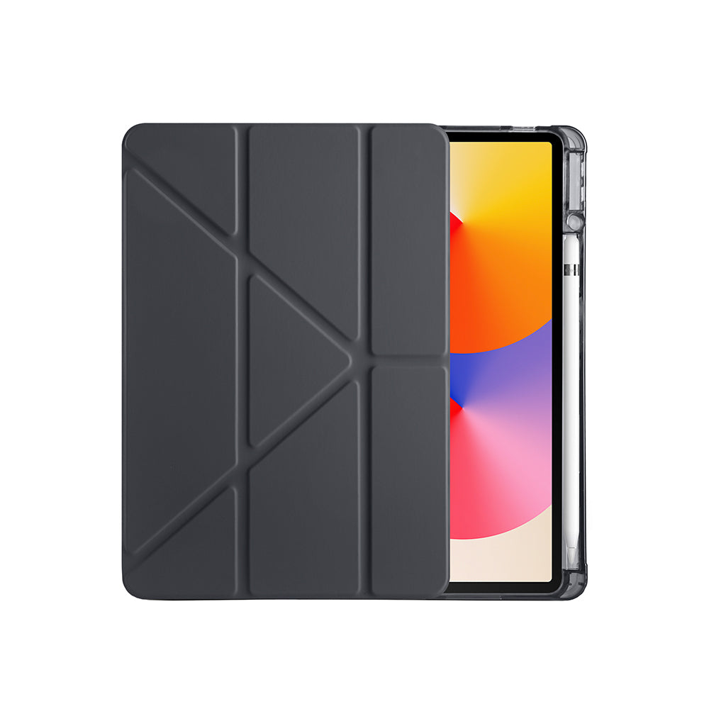 Huawei Matepad SE 11 Kılıf Zore Tri Folding Kalem Bölmeli Standlı Kılıf Koyu Yeşil