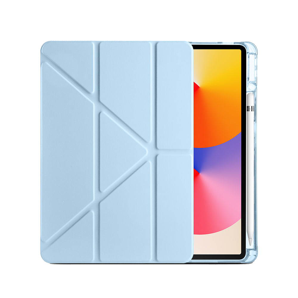 Huawei Matepad SE 11 Kılıf Zore Tri Folding Kalem Bölmeli Standlı Kılıf Lila