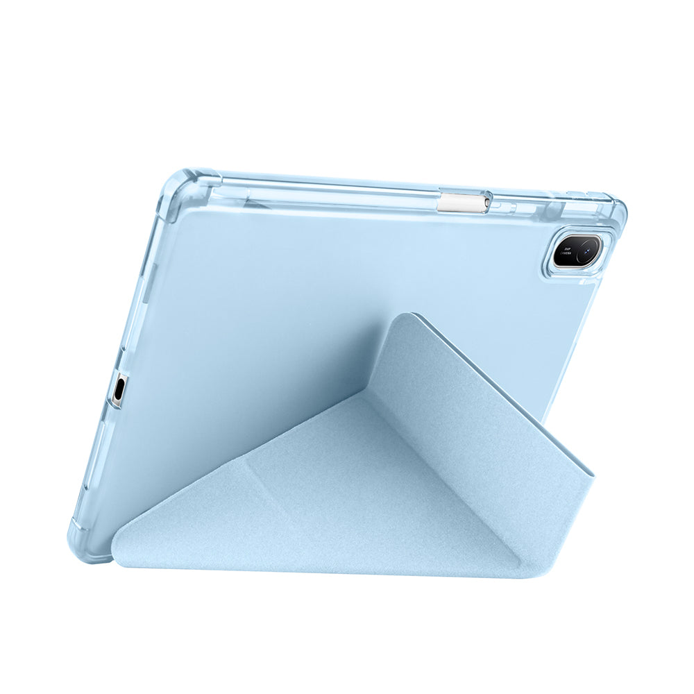 Huawei Matepad SE 11 Kılıf Zore Tri Folding Kalem Bölmeli Standlı Kılıf Lila