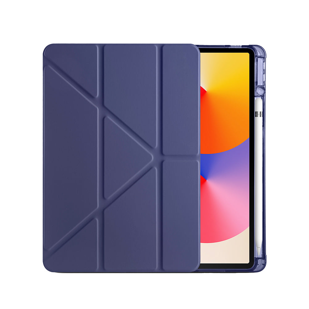 Huawei Matepad SE 11 Kılıf Zore Tri Folding Kalem Bölmeli Standlı Kılıf Koyu Yeşil