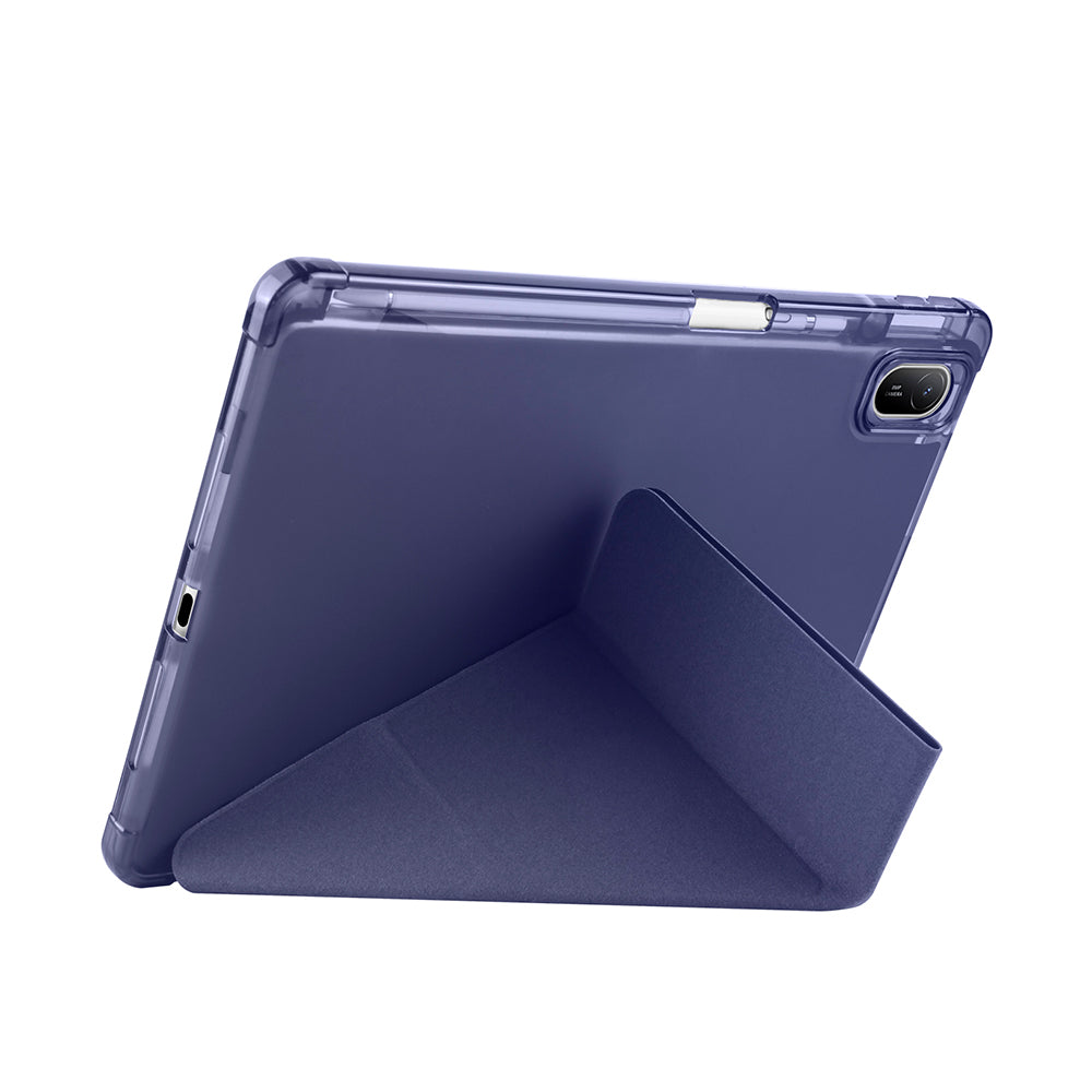 Huawei Matepad SE 11 Kılıf Zore Tri Folding Kalem Bölmeli Standlı Kılıf Siyah