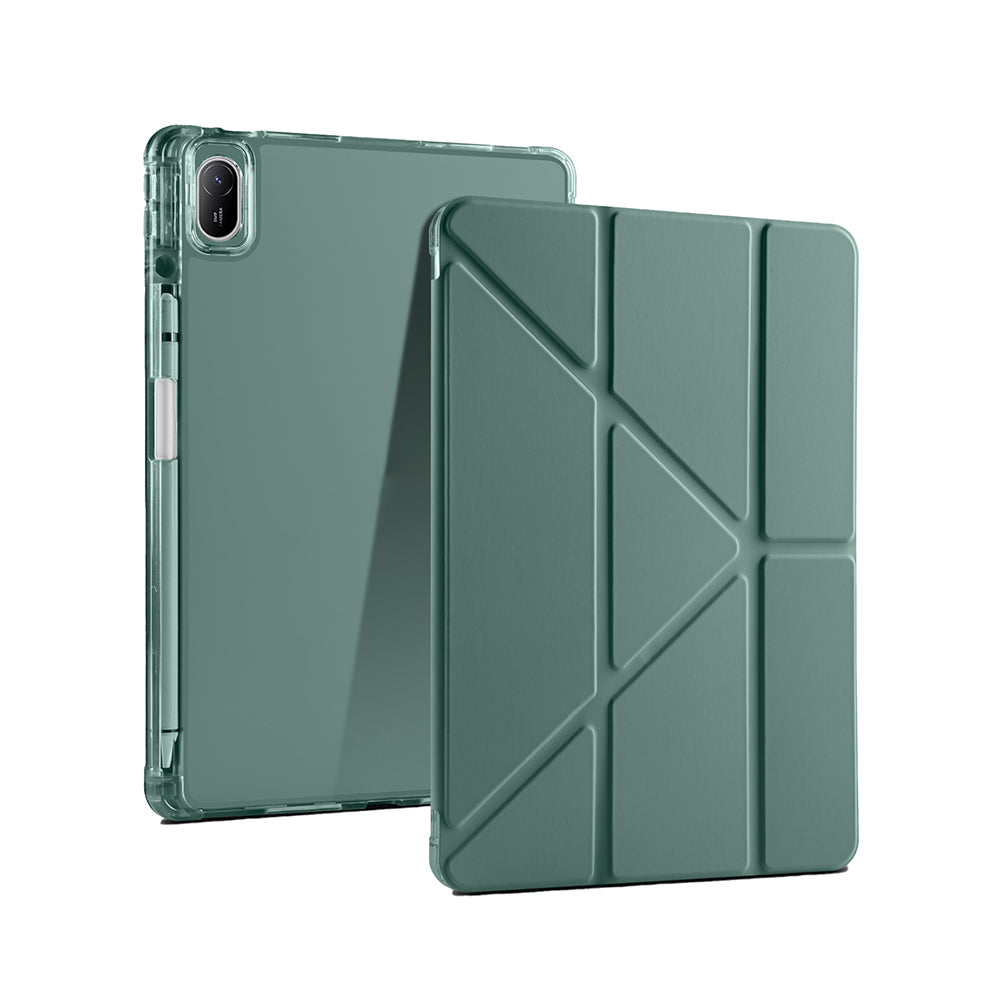 Huawei Matepad SE 11 Kılıf Zore Tri Folding Kalem Bölmeli Standlı Kılıf Mavi