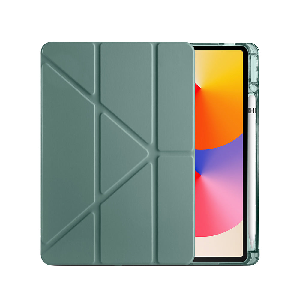 Huawei Matepad SE 11 Kılıf Zore Tri Folding Kalem Bölmeli Standlı Kılıf Rose Gold