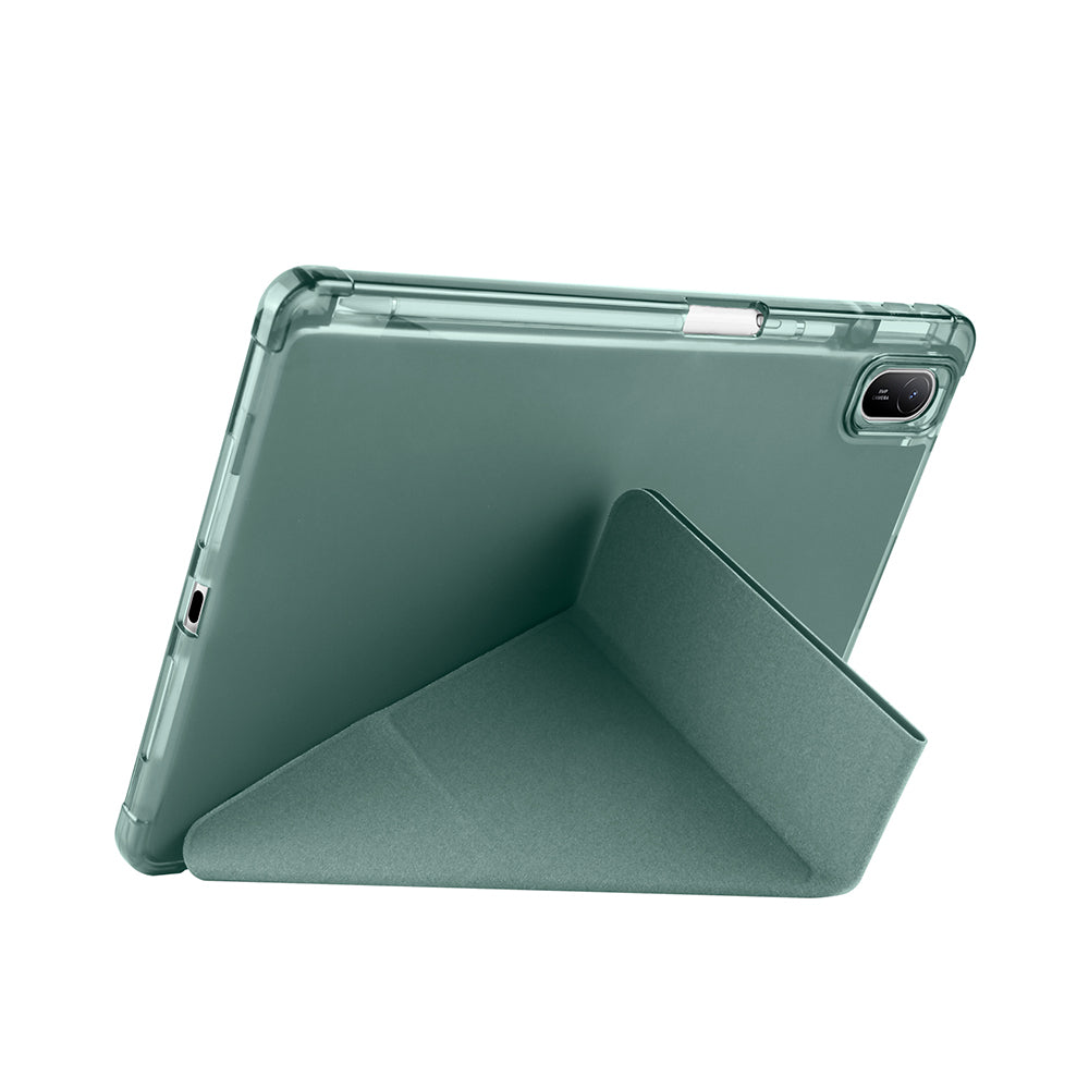 Huawei Matepad SE 11 Kılıf Zore Tri Folding Kalem Bölmeli Standlı Kılıf Mavi