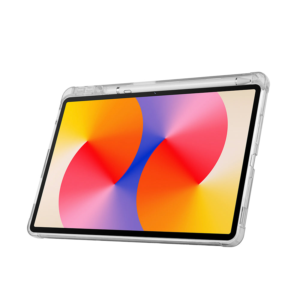 Huawei Matepad SE 11 Kılıf Zore Tri Folding Kalem Bölmeli Standlı Kılıf Gri