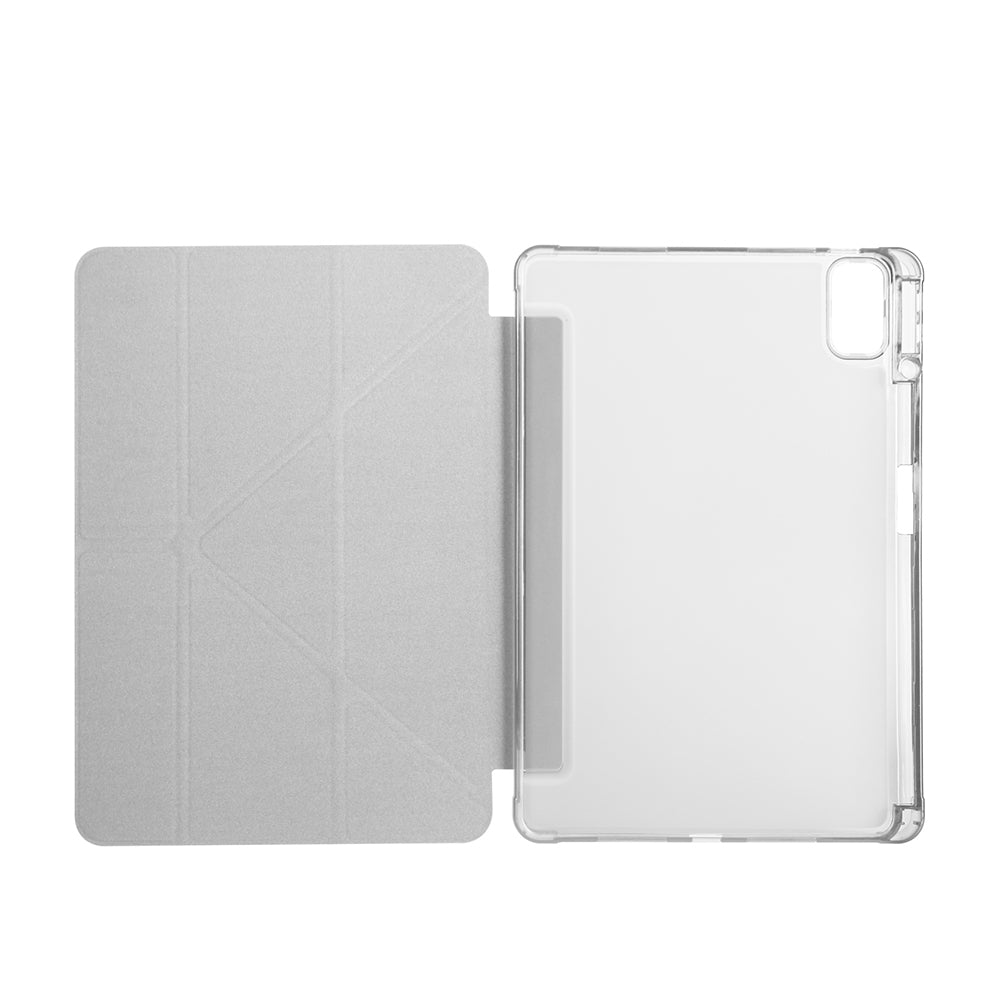 Huawei Matepad SE 11 Kılıf Zore Tri Folding Kalem Bölmeli Standlı Kılıf Rose Gold