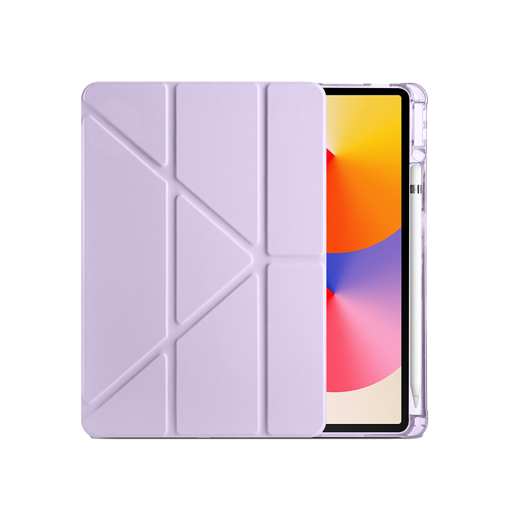 Huawei Matepad SE 11 Kılıf Zore Tri Folding Kalem Bölmeli Standlı Kılıf Lacivert