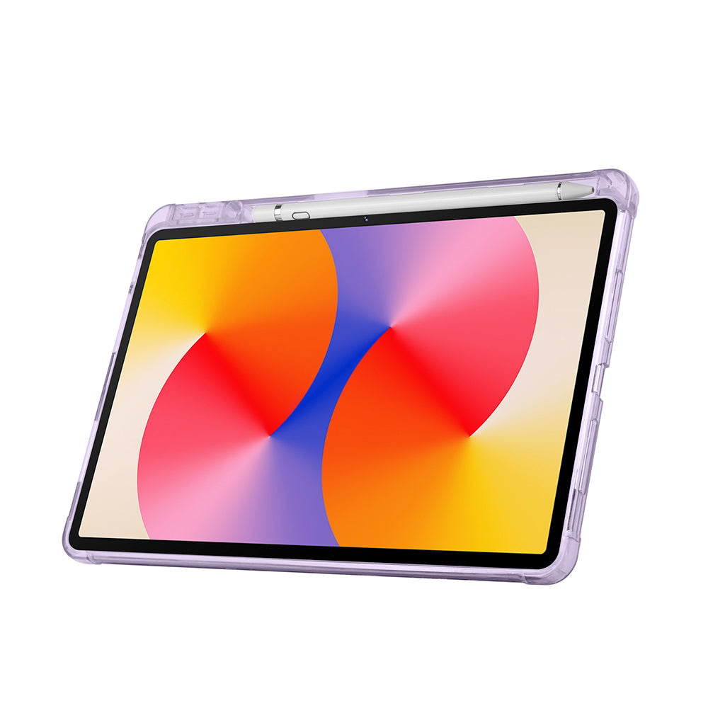 Huawei Matepad SE 11 Kılıf Zore Tri Folding Kalem Bölmeli Standlı Kılıf Gri