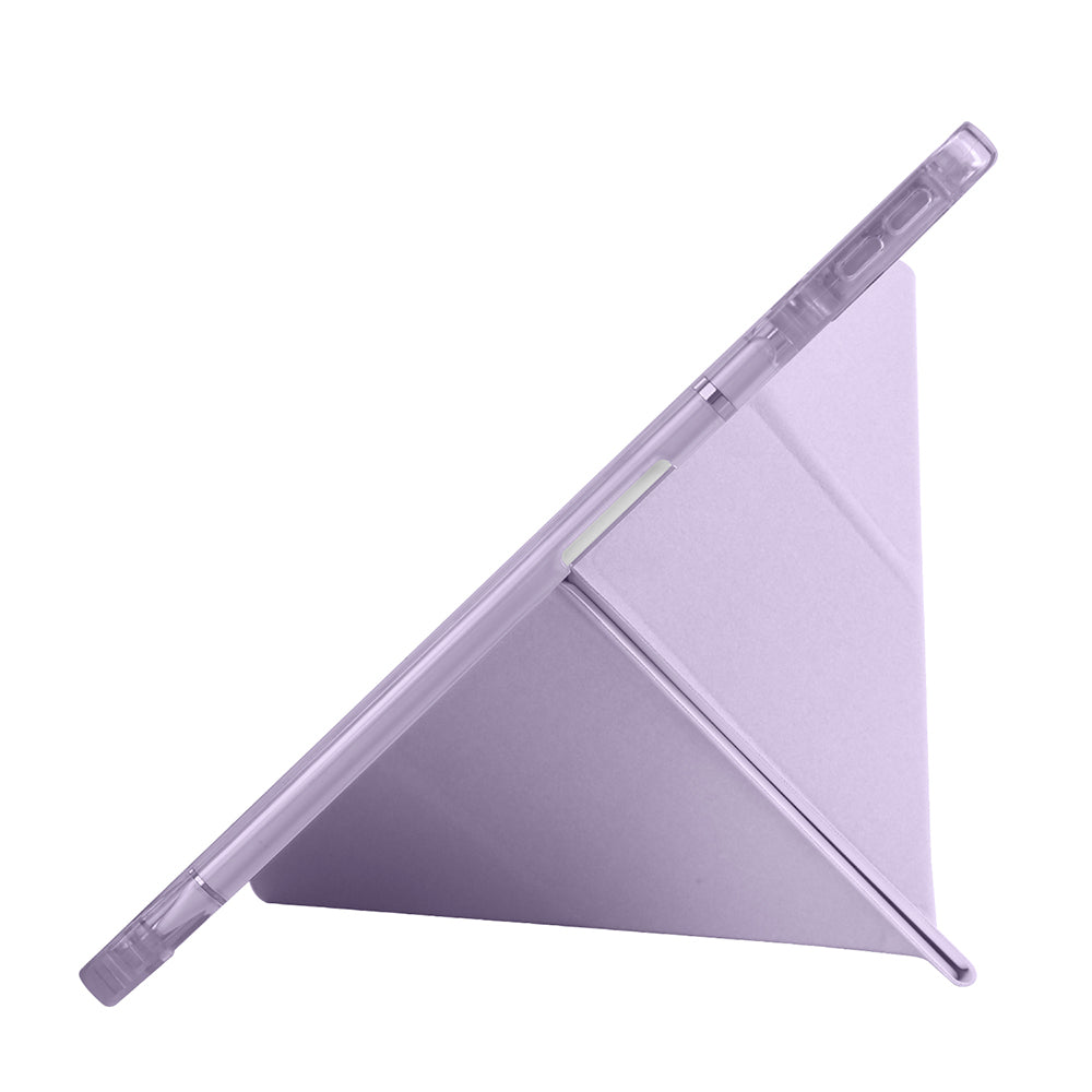 Huawei Matepad SE 11 Kılıf Zore Tri Folding Kalem Bölmeli Standlı Kılıf Rose Gold