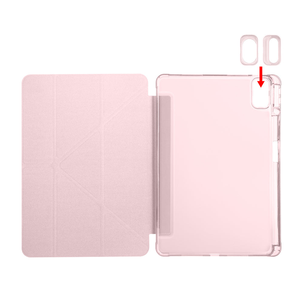 Huawei Matepad SE 11 Kılıf Zore Tri Folding Kalem Bölmeli Standlı Kılıf Mavi