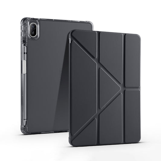 Huawei Matepad SE 11 Kılıf Zore Tri Folding Kalem Bölmeli Standlı Kılıf Siyah