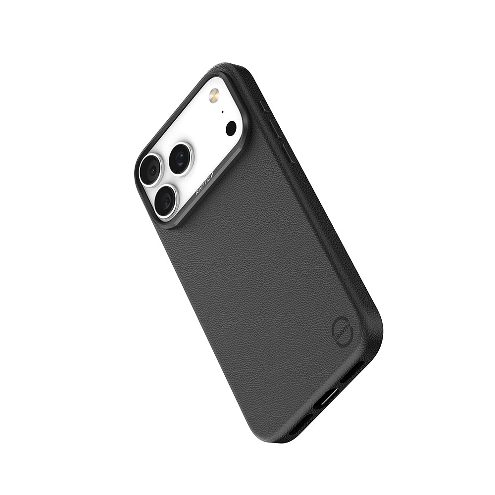 iPhone 17 Pro Max Kılıf M-Safe Şarj Özellikli Polimerik Deri Raptic Urban Nano Kapak Beyaz