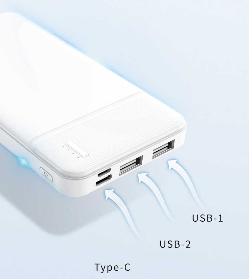 Lapas C01 10000 Mah Powerbank Beyaz